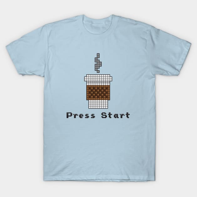 8-Bit Coffee T-Shirt by Woah_Jonny